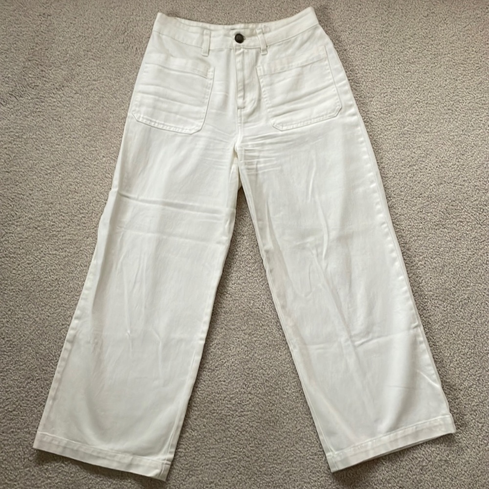 Who What Wear White Cotton Pants